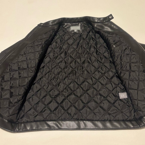 Michael Kors Faux Leather Moto Jacket - Picture 8 of 14